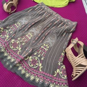 Ellie Tahari Embroidered Skirt